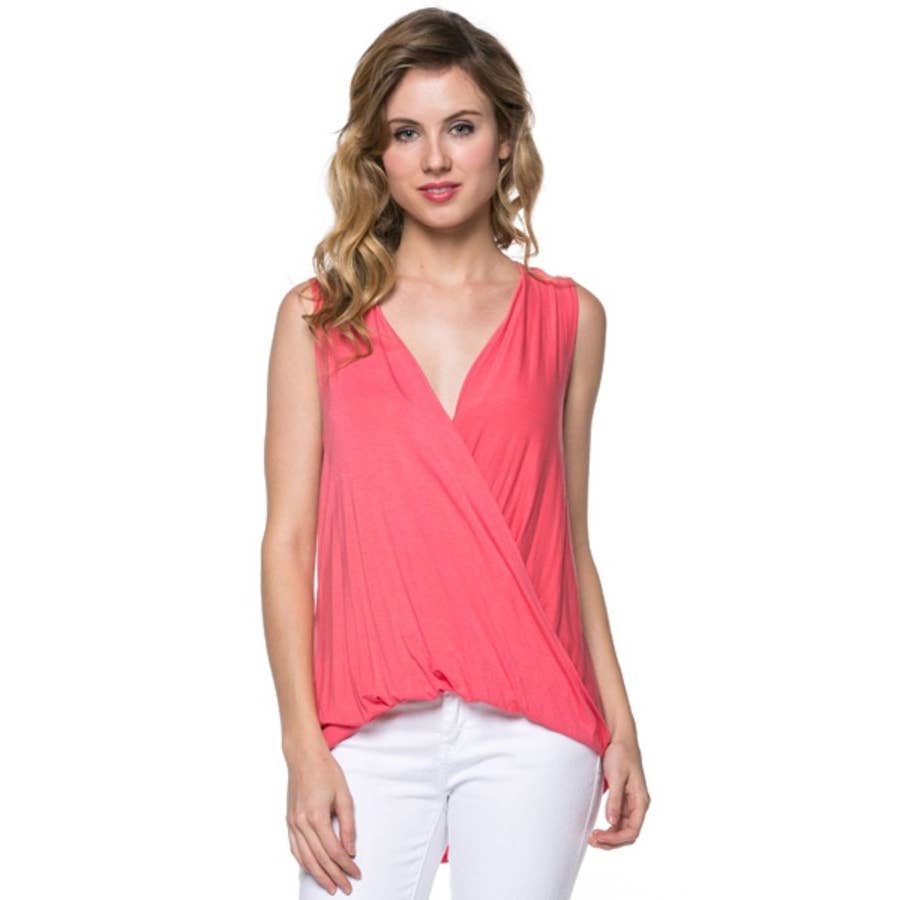 ATP-2224RS-Criss Cross Sleeveless Top | Made in USA | Azules Wholesale