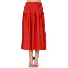 ASK-9026PS Contemporary Midi Skirt | Made in USA | Azules Wholesale