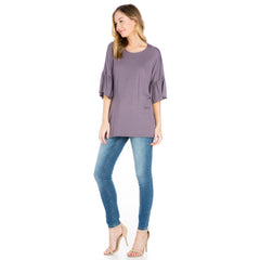 ATP-2281RS Bell-Sleeve Tunic | Made in USA | Azules Wholesale