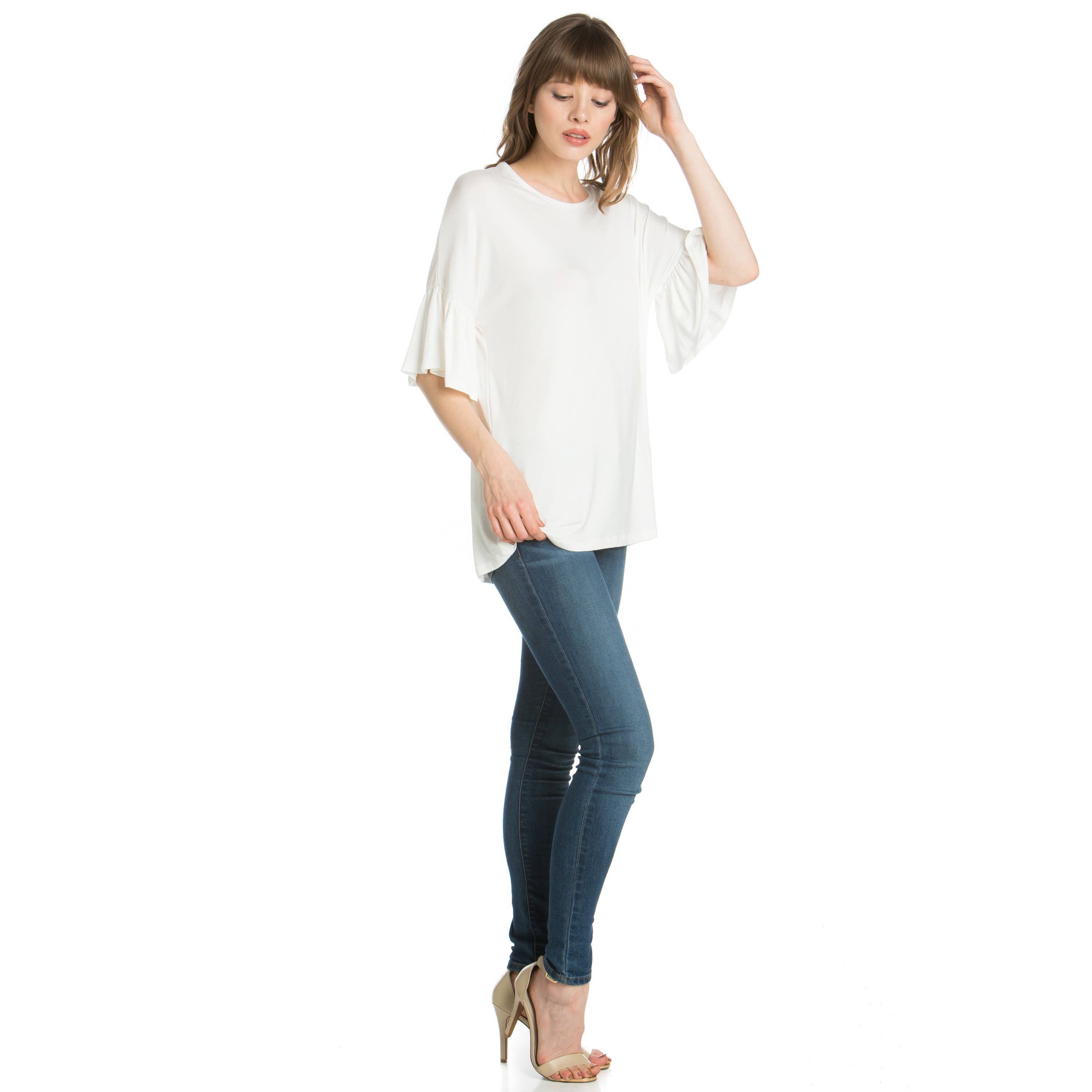 ATP-2281RS Bell-Sleeve Tunic | Made in USA | Azules Wholesale