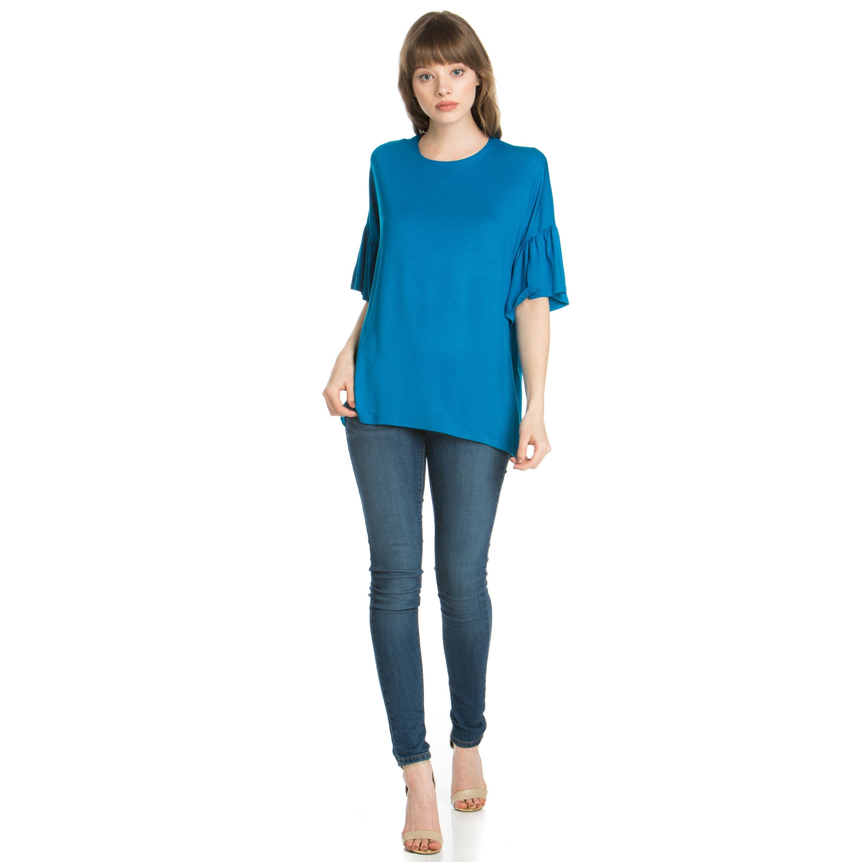 ATP-2281RS Bell-Sleeve Tunic | Made in USA | Azules Wholesale