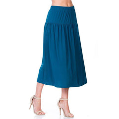 ASK-9026PS Contemporary Midi Skirt | Made in USA | Azules Wholesale