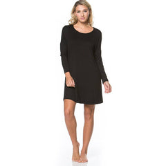 ADS-8225RS Long Sleeve Above The Knee Loose Fit Tunic Dress | Made in USA | Azules Wholesale