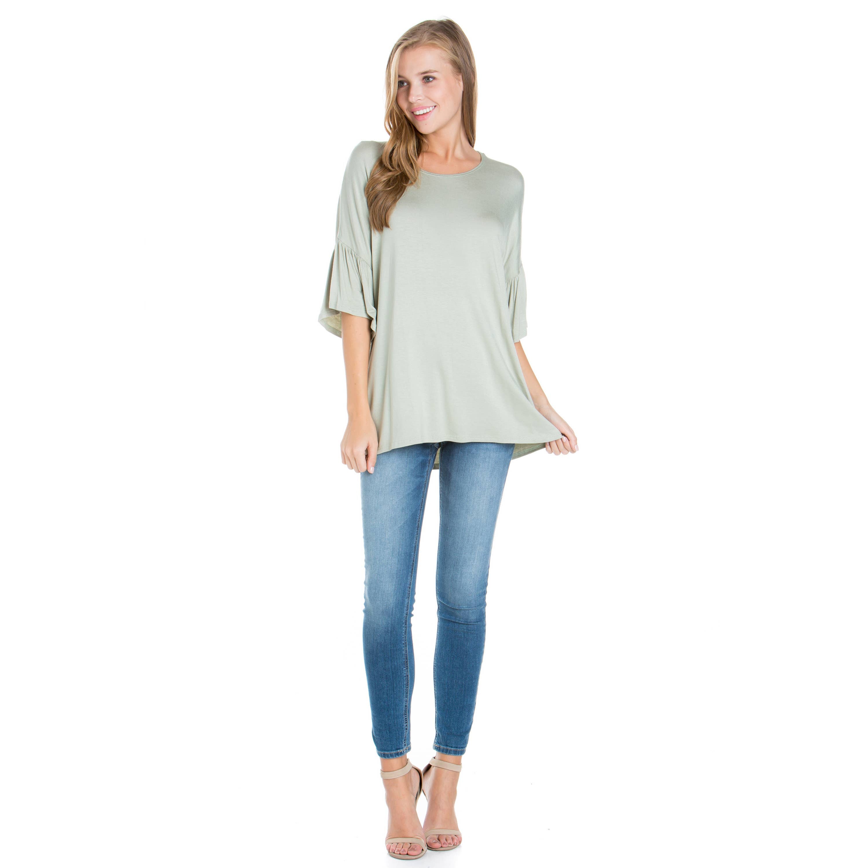 ATP-2281RS Bell-Sleeve Tunic | Made in USA | Azules Wholesale