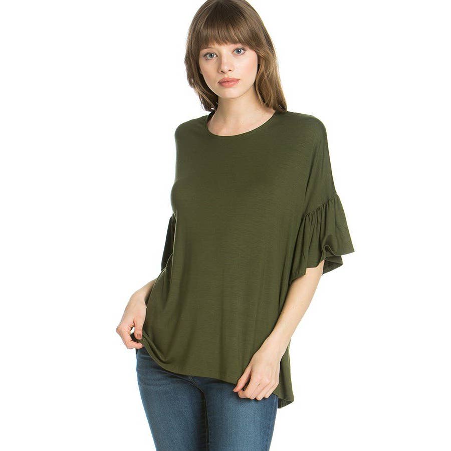 ATP-2281RS Bell-Sleeve Tunic | Made in USA | Azules Wholesale