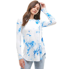 ATP-2270RS-Crew Neck TIE DYE Long Sleeve Top | Made in USA | Azules Wholesale