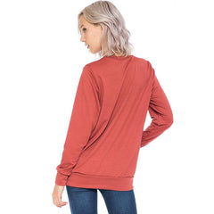 ATP-2323FT-Women's Solid Boy Friend Fit Tunic | Made in USA | Azules Wholesale