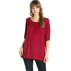 ATP-2272RS Elastic Short Sleeve Tunic | Made in USA | Azules Wholesale
