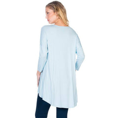 ATP-2211RS 3/4 SLEEVE HIGH-LOW TUNIC TOP | Made in USA | Azules Wholesale