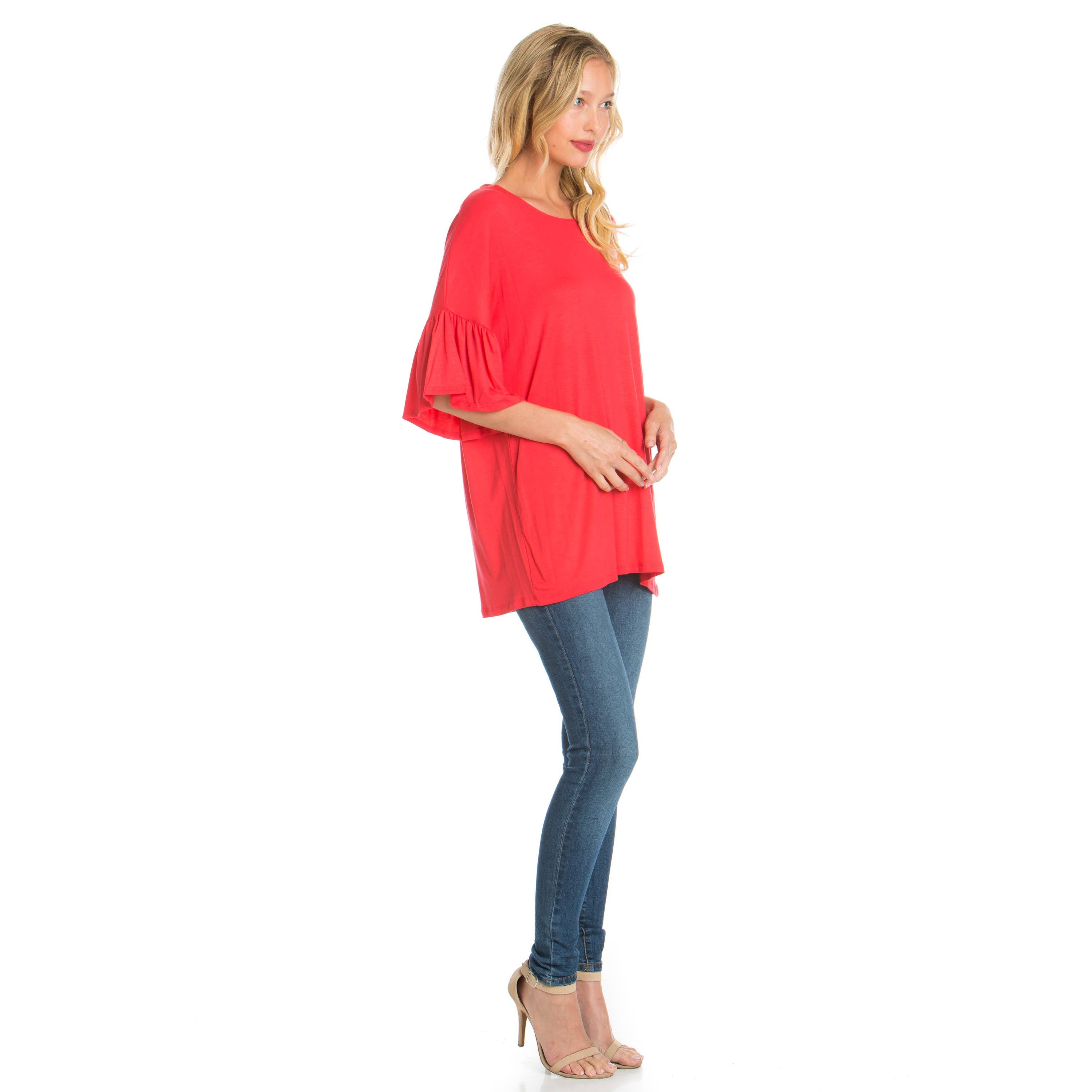 ATP-2281RS Bell-Sleeve Tunic | Made in USA | Azules Wholesale