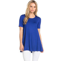 ATP-2268RS Short Sleeve A-Line Tunic | Made in USA | Azules Wholesale