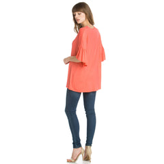 ATP-2281RS Bell-Sleeve Tunic | Made in USA | Azules Wholesale