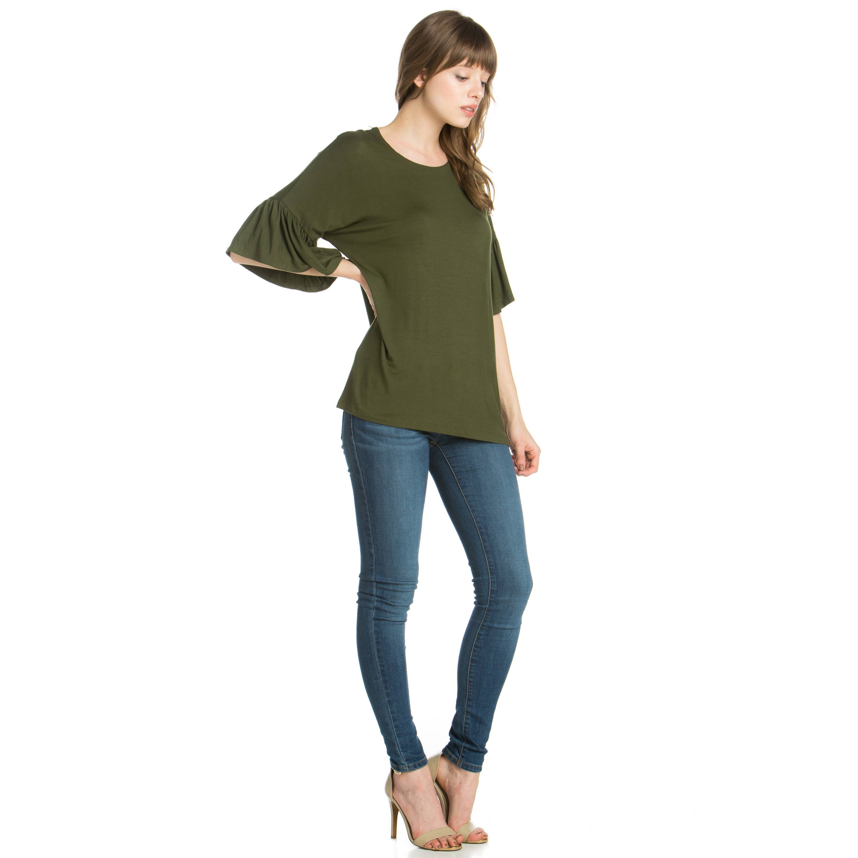 ATP-2281RS Bell-Sleeve Tunic | Made in USA | Azules Wholesale