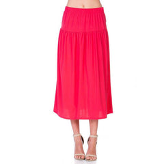 ASK-9026PS Contemporary Midi Skirt | Made in USA | Azules Wholesale