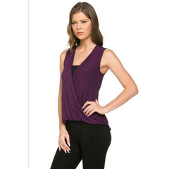 ATP-2224RS-Criss Cross Sleeveless Top | Made in USA | Azules Wholesale