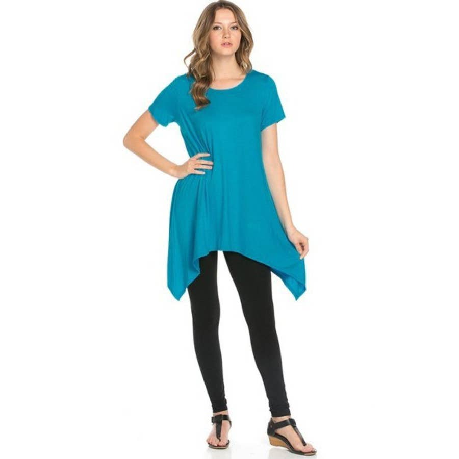 ATP-2267RS Piko Short Sleeve Tunic | Made in USA | Azules Wholesale