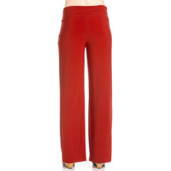 APT-1009PS-PALAZZO-Solid Office Palazzos Pants | Made in USA | Azules Wholesale