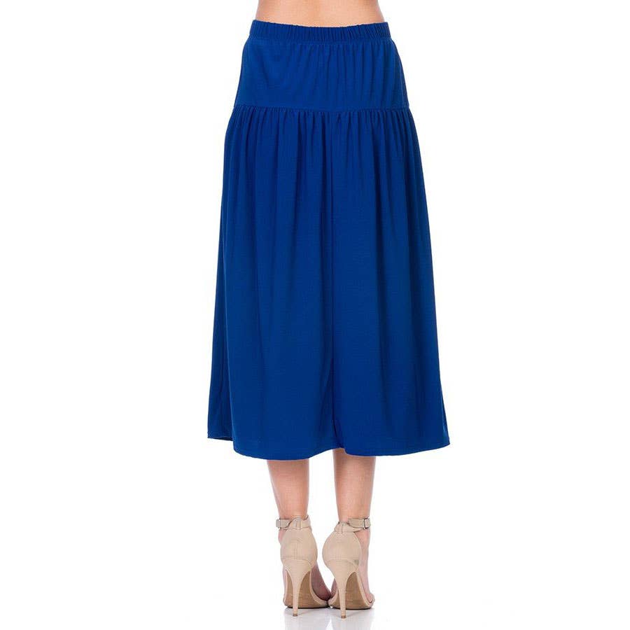 ASK-9026PS Contemporary Midi Skirt | Made in USA | Azules Wholesale