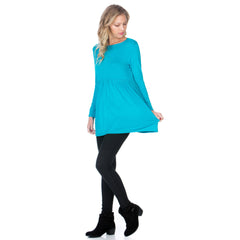 ATP-2271RS Long Sleeve Ruffle Hem Tunic | Made in USA | Azules Wholesale