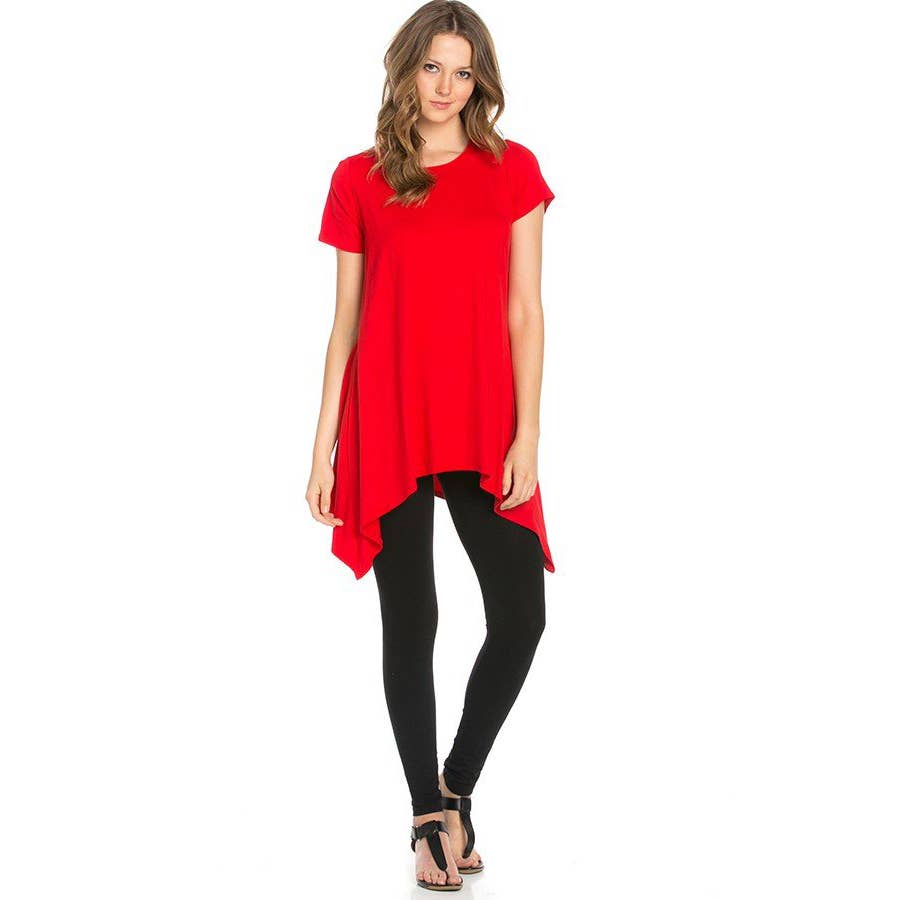 ATP-2267RS Piko Short Sleeve Tunic | Made in USA | Azules Wholesale