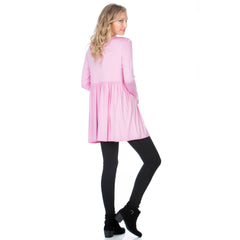 ATP-2271RS Long Sleeve Ruffle Hem Tunic | Made in USA | Azules Wholesale