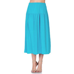 ASK-9026PS Contemporary Midi Skirt | Made in USA | Azules Wholesale