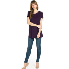 ATP-2277RS Basic Cap Sleeve Tunic | Made in USA | Azules Wholesale