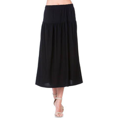 ASK-9026PS Contemporary Midi Skirt | Made in USA | Azules Wholesale