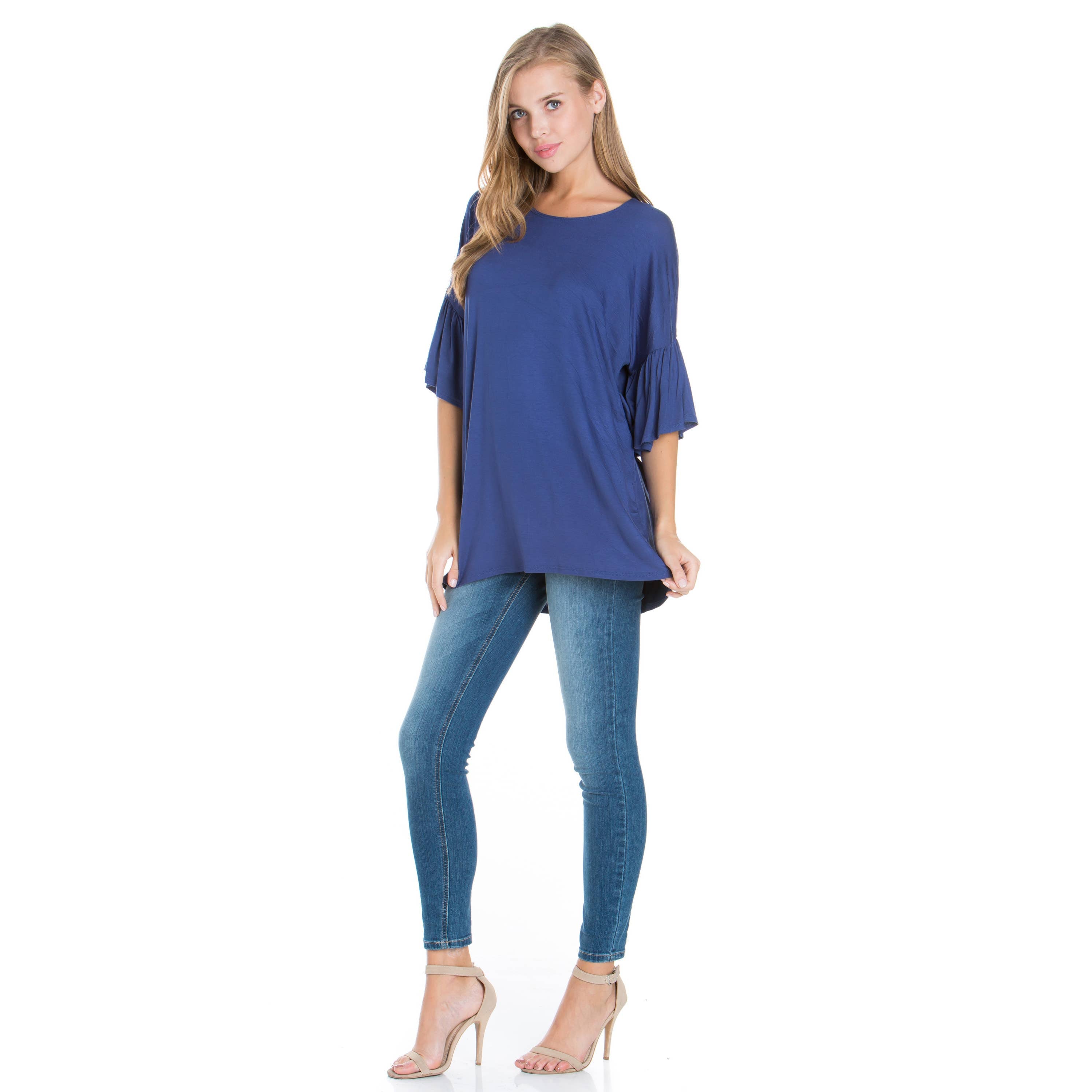 ATP-2281RS Bell-Sleeve Tunic | Made in USA | Azules Wholesale