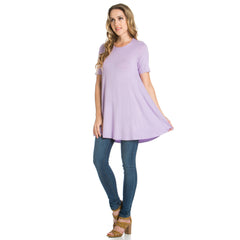 ATP-2268RS Short Sleeve A-Line Tunic | Made in USA | Azules Wholesale