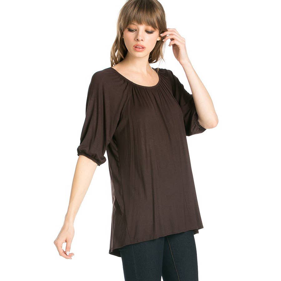 ATP-2272RS Elastic Short Sleeve Tunic | Made in USA | Azules Wholesale