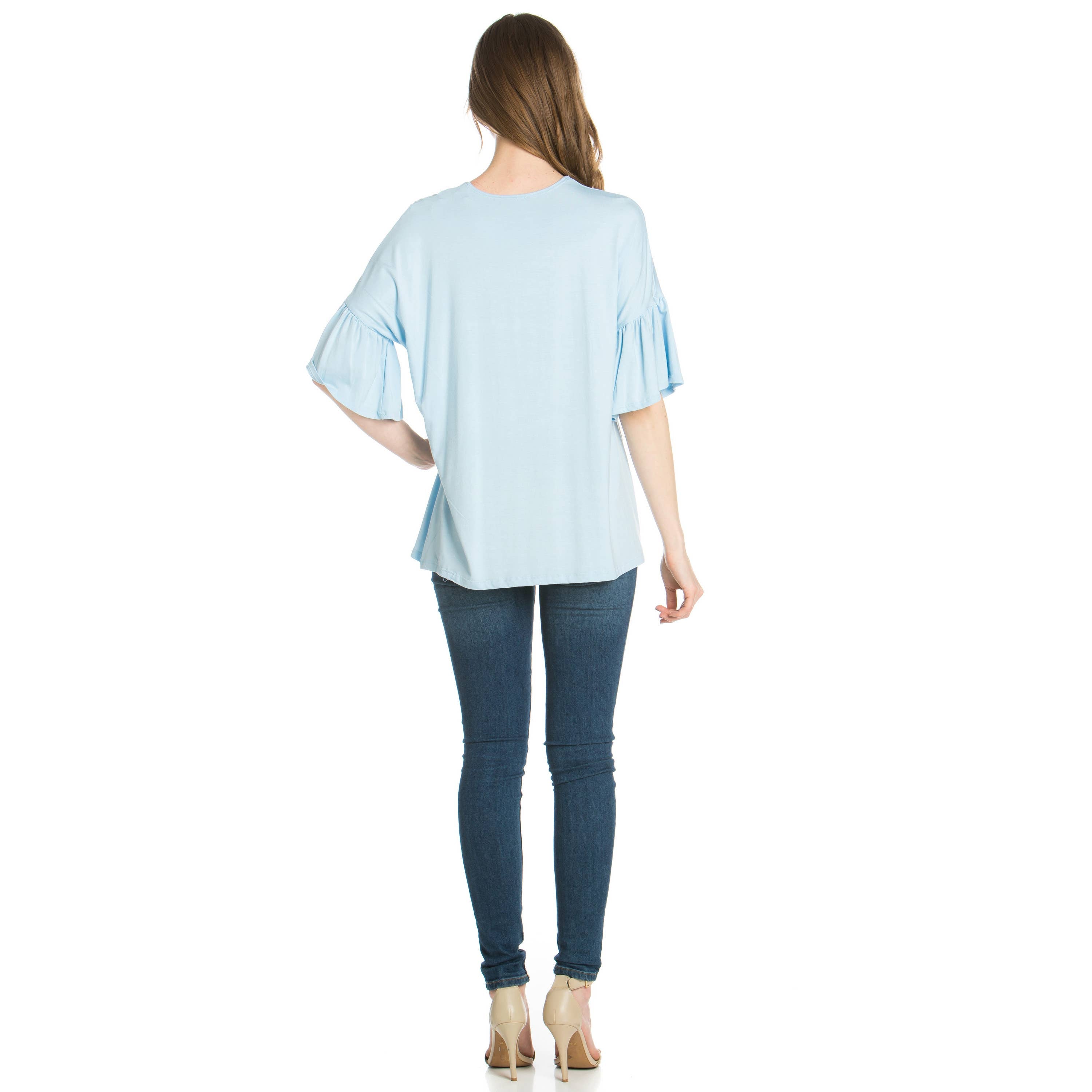 ATP-2281RS Bell-Sleeve Tunic | Made in USA | Azules Wholesale