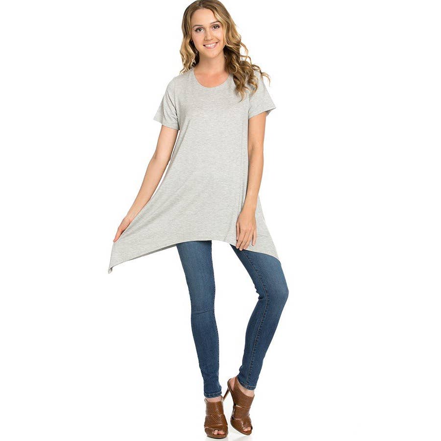 ATP-2267RS Piko Short Sleeve Tunic | Made in USA | Azules Wholesale