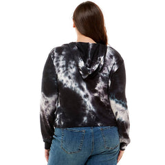 ATP-2332FTX-Plus Size Women's Hooded Long Sleeves Tie Dye to | Made in USA | Azules Wholesale