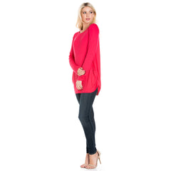 ATP-2304RS Long Sleeve Ruched Side Tunic | Made in USA | Azules Wholesale