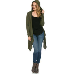 AJK-2074RS Long Sleeve Hooded Cardigans | Made in USA | Azules Wholesale