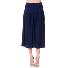 ASK-9026PS Contemporary Midi Skirt | Made in USA | Azules Wholesale