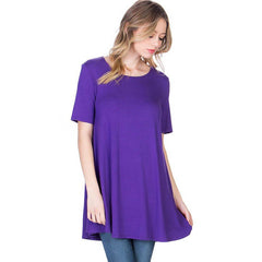 ATP-2268RS Short Sleeve A-Line Tunic | Made in USA | Azules Wholesale