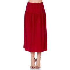 ASK-9026PS Contemporary Midi Skirt | Made in USA | Azules Wholesale