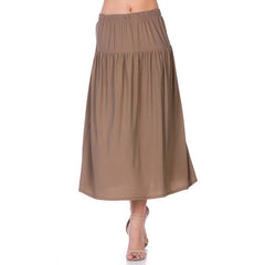 ASK-9026PS Contemporary Midi Skirt | Made in USA | Azules Wholesale