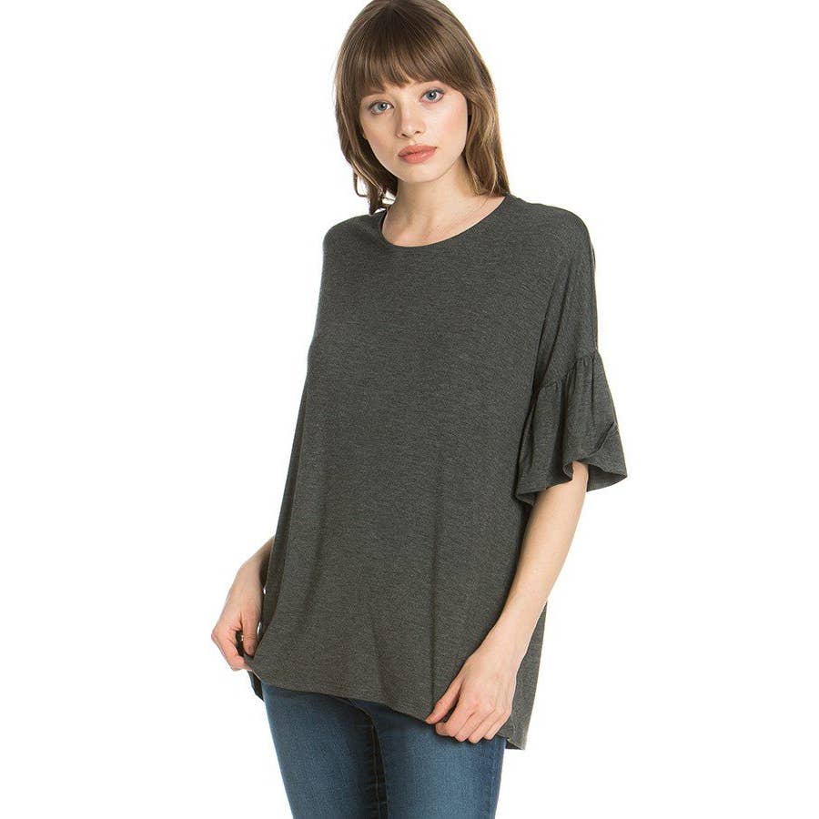 ATP-2281RS Bell-Sleeve Tunic | Made in USA | Azules Wholesale