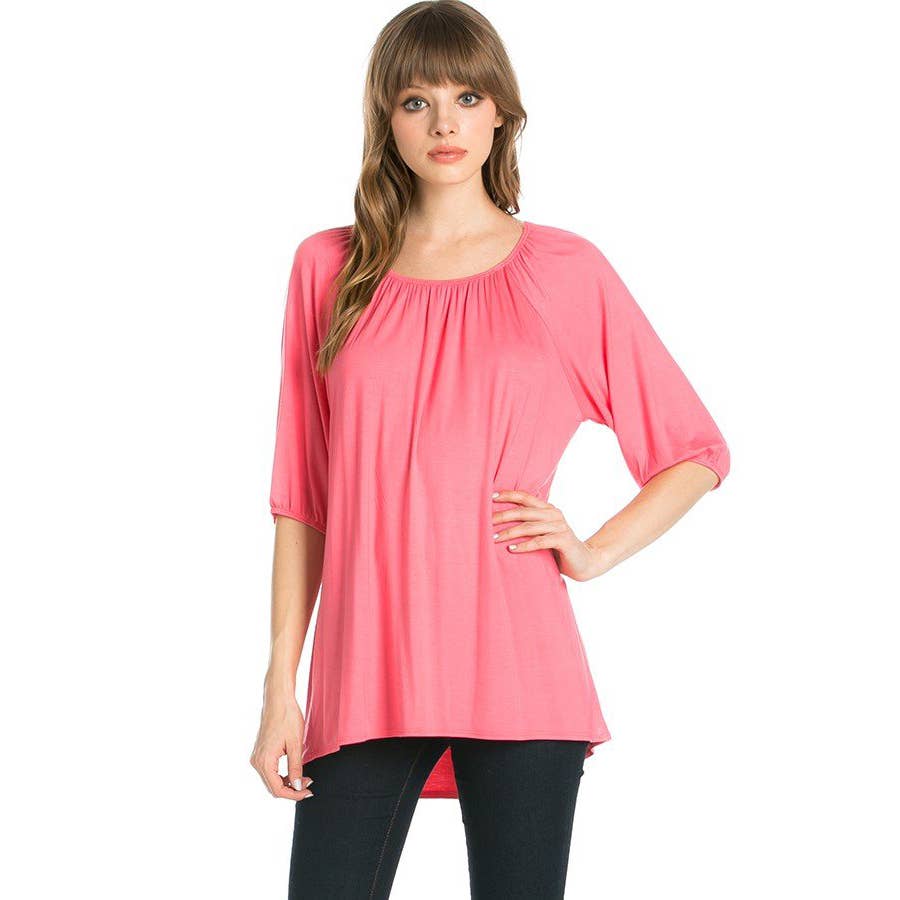 ATP-2272RS Elastic Short Sleeve Tunic | Made in USA | Azules Wholesale