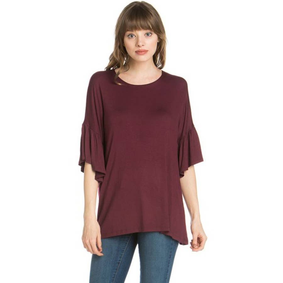 ATP-2281RS Bell-Sleeve Tunic | Made in USA | Azules Wholesale