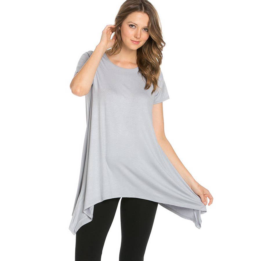 ATP-2267RS Piko Short Sleeve Tunic | Made in USA | Azules Wholesale