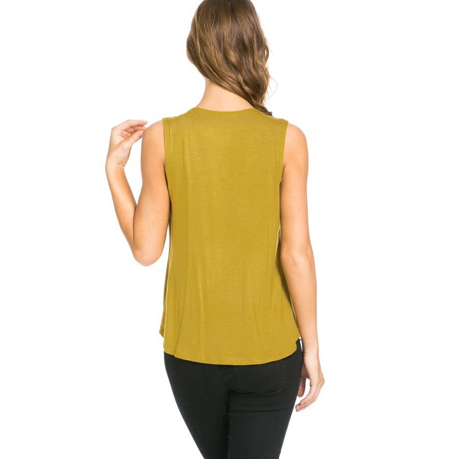 ATP-2224RS-Criss Cross Sleeveless Top | Made in USA | Azules Wholesale