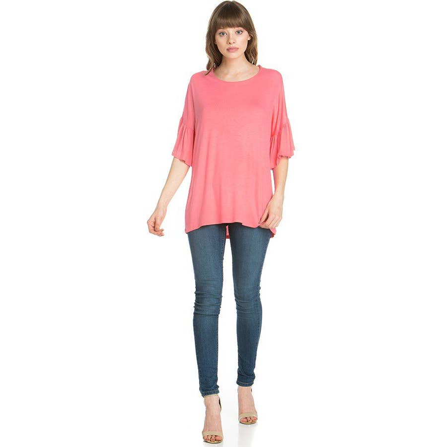 ATP-2281RS Bell-Sleeve Tunic | Made in USA | Azules Wholesale