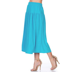 ASK-9026PS Contemporary Midi Skirt | Made in USA | Azules Wholesale