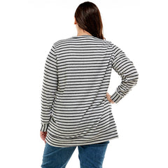 ATP-2301HCX-Plus Size Long Sleeve Pullover Sweater Tunic | Made in USA | Azules Wholesale