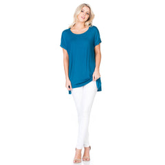 ATP-2277RS Basic Cap Sleeve Tunic | Made in USA | Azules Wholesale