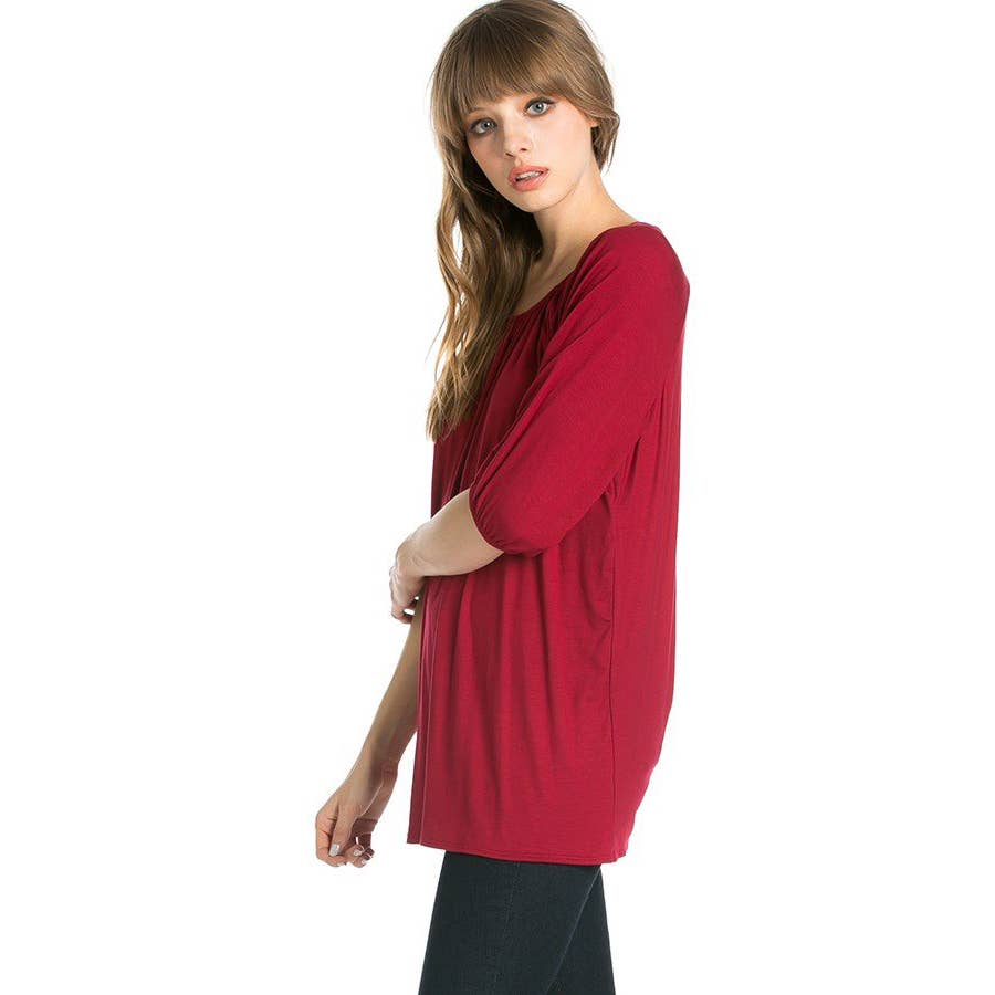 ATP-2272RS Elastic Short Sleeve Tunic | Made in USA | Azules Wholesale